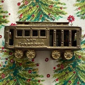 Brass heavy vintage cable car from San Francisco
